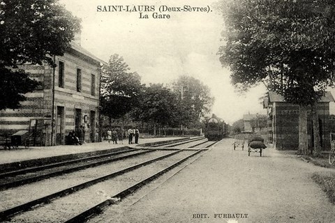 La gare de Saint-Laurs