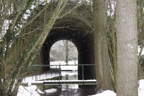 Pont de 5 mètres en hiver